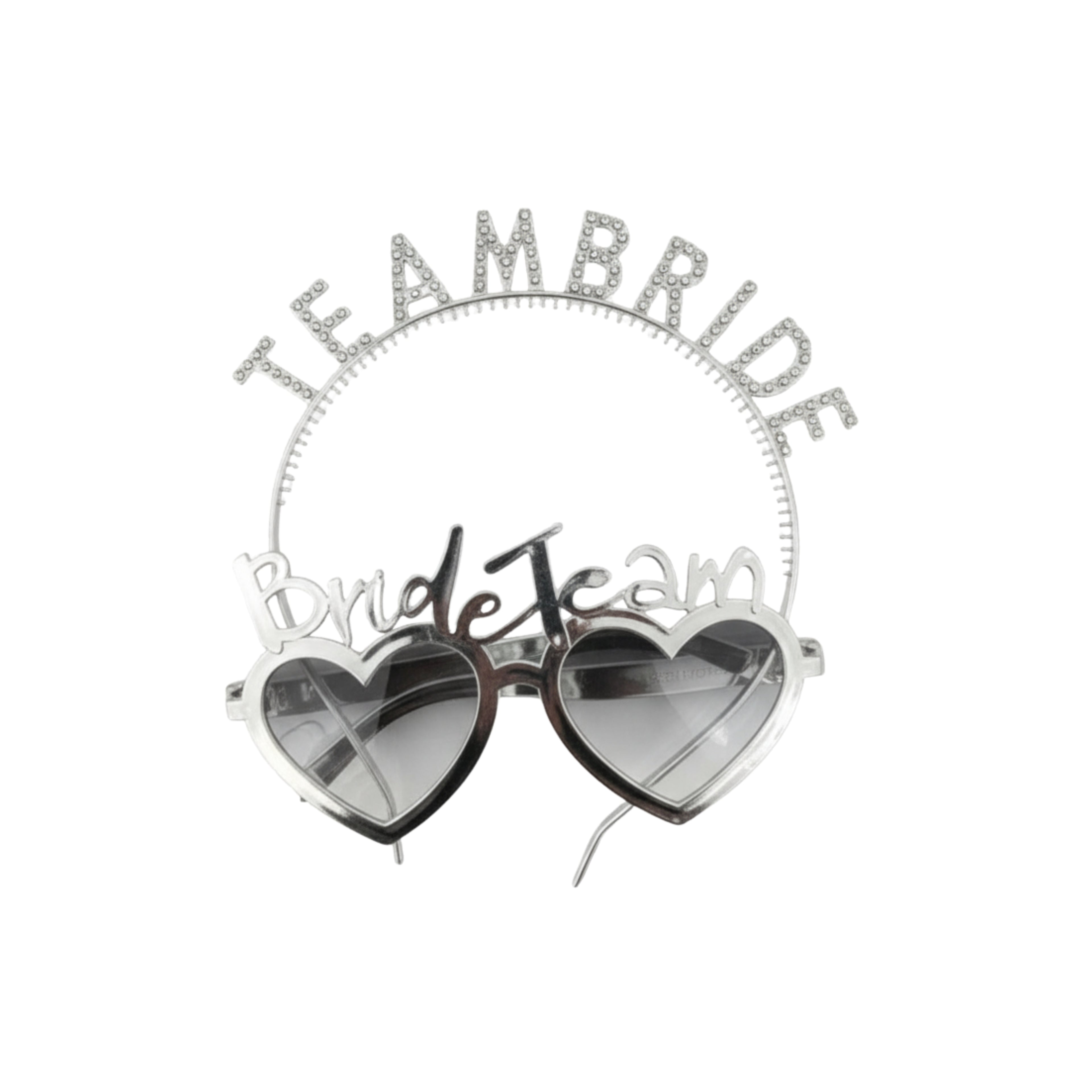 TEAM BRIDE CROWN AND GOGGLE SET SILVER