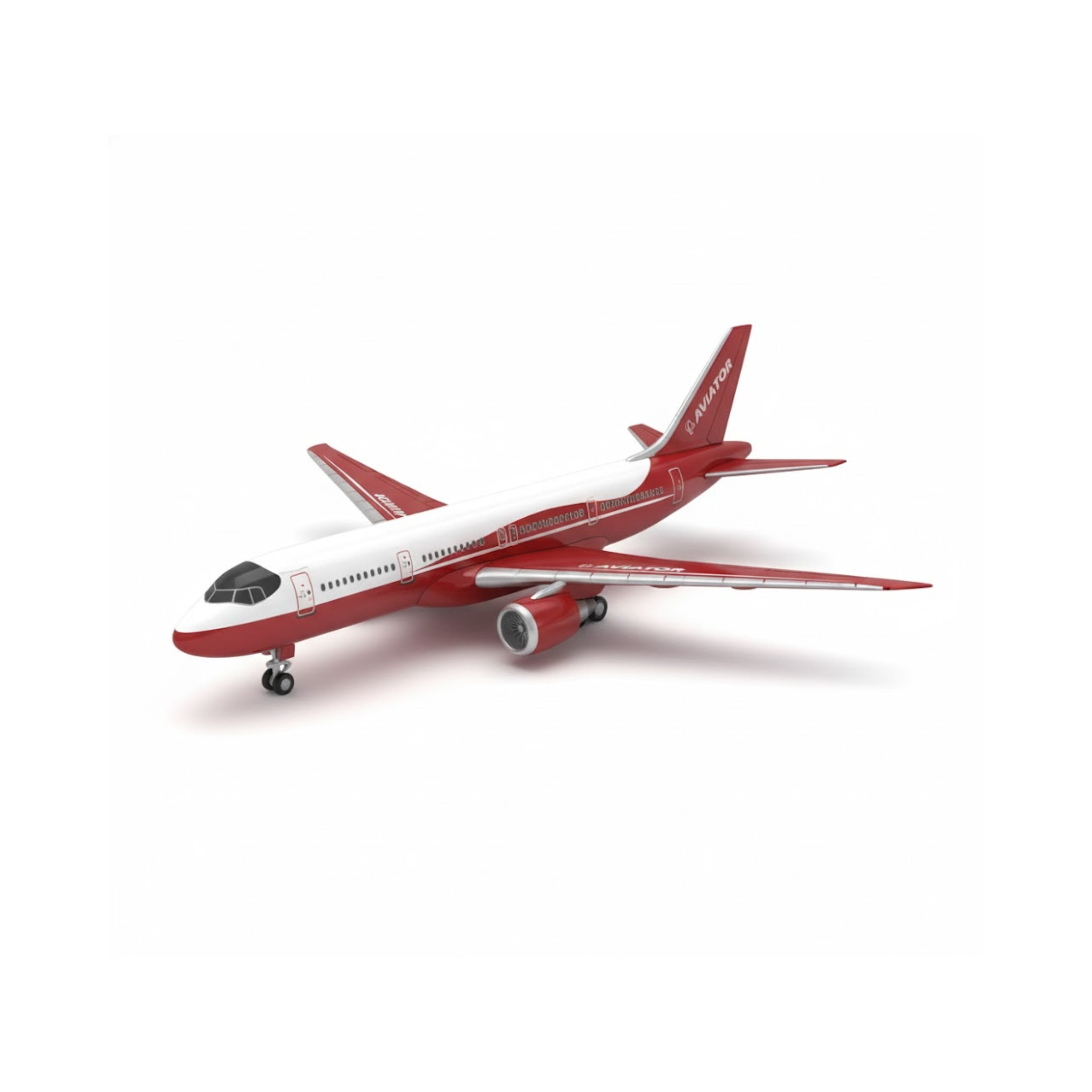 AIROPLANE MODEL TOY - RED & WHITE