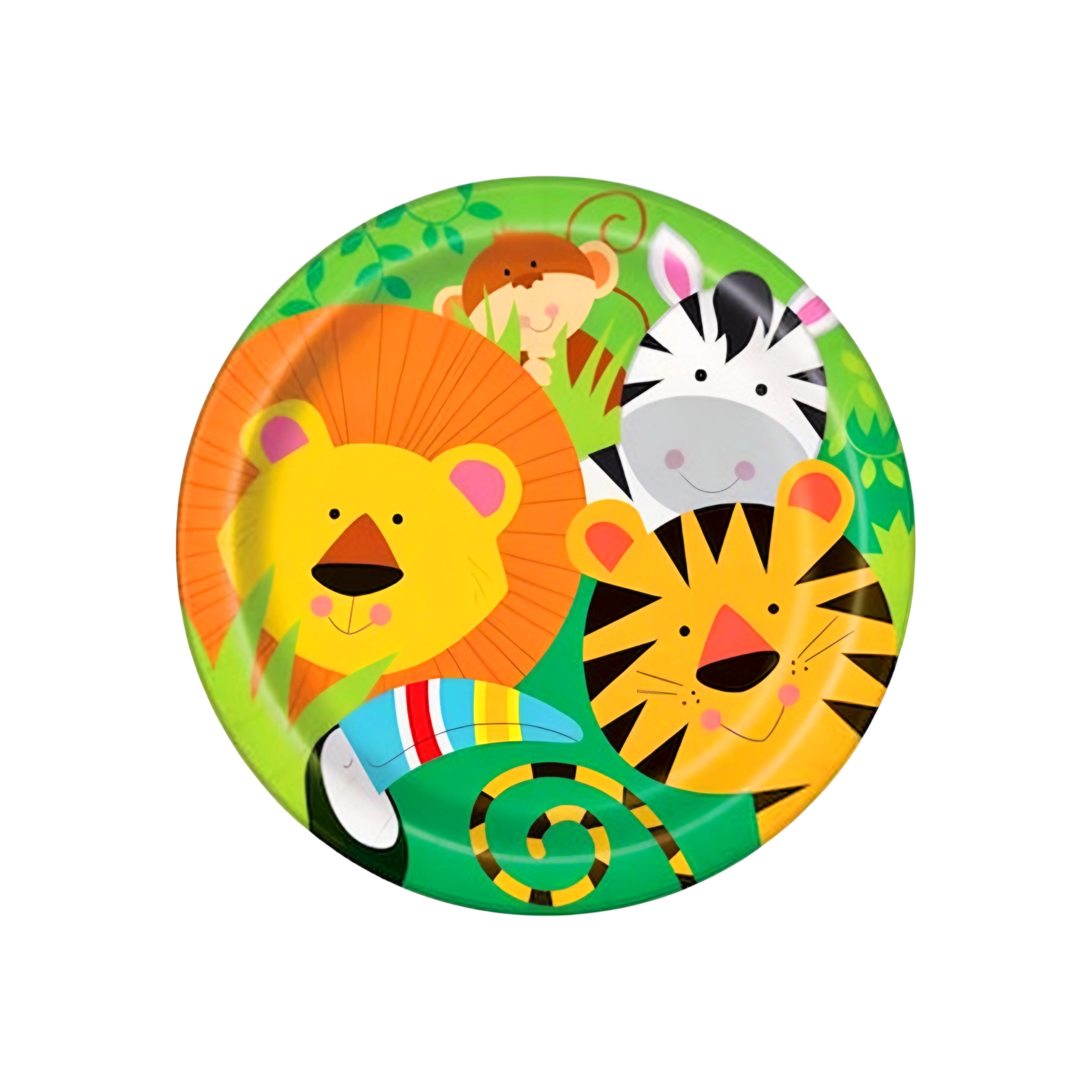 10PCS THEME PAPER PLATES- JUNGLE