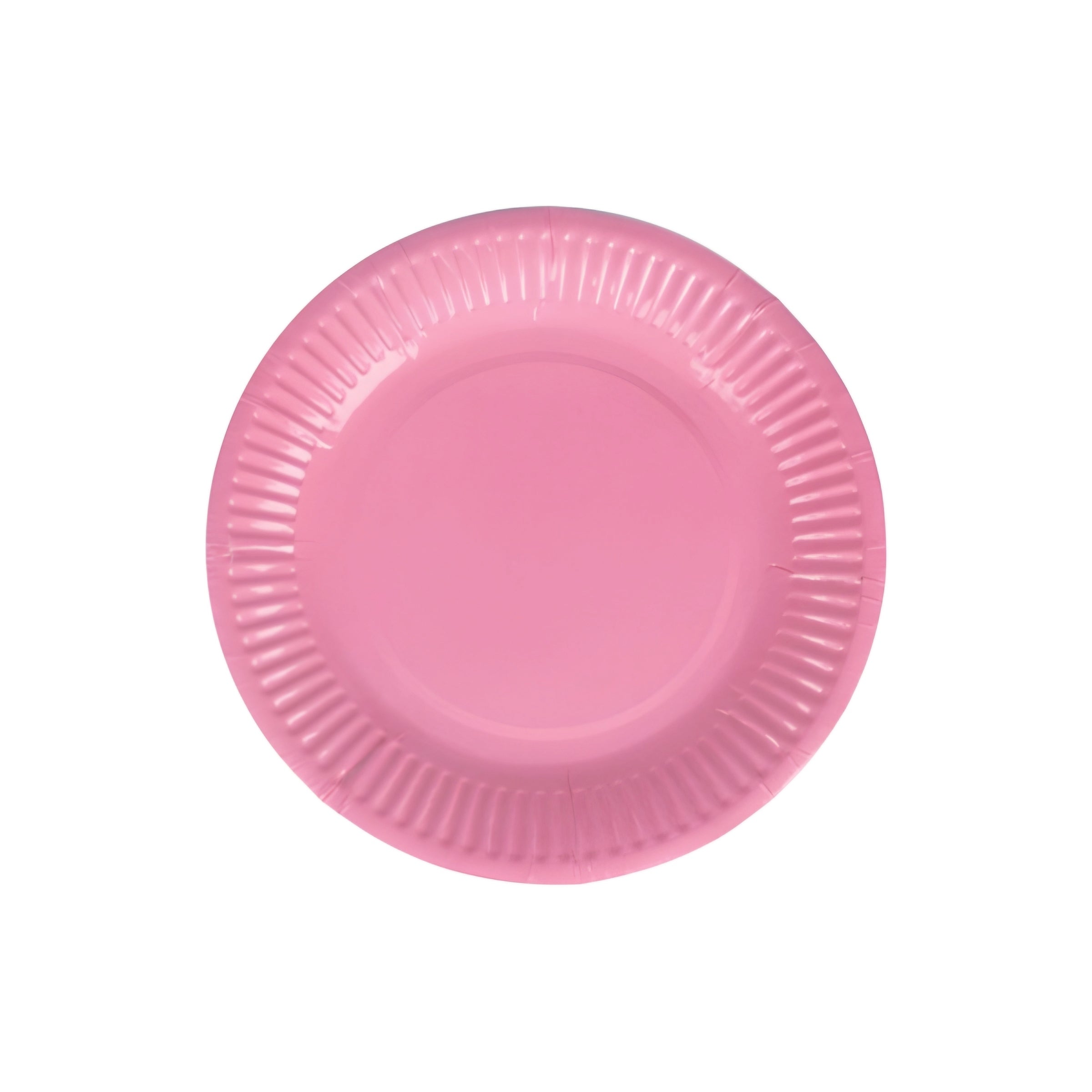 SOLID PARTY PLATE - PINK (10 PCS)