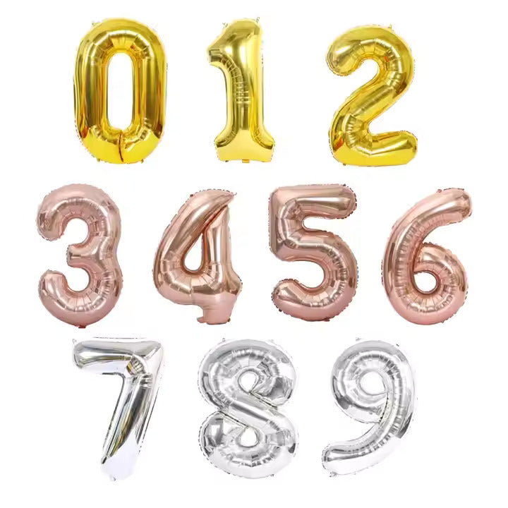 NUMBER FOIL BALLOONS