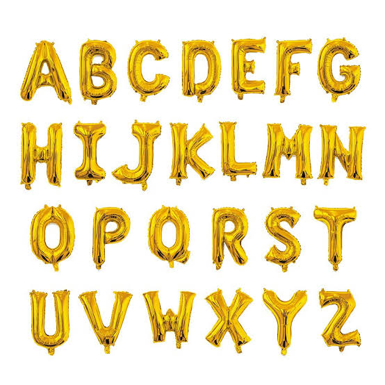 Alphabet Foil Balloons