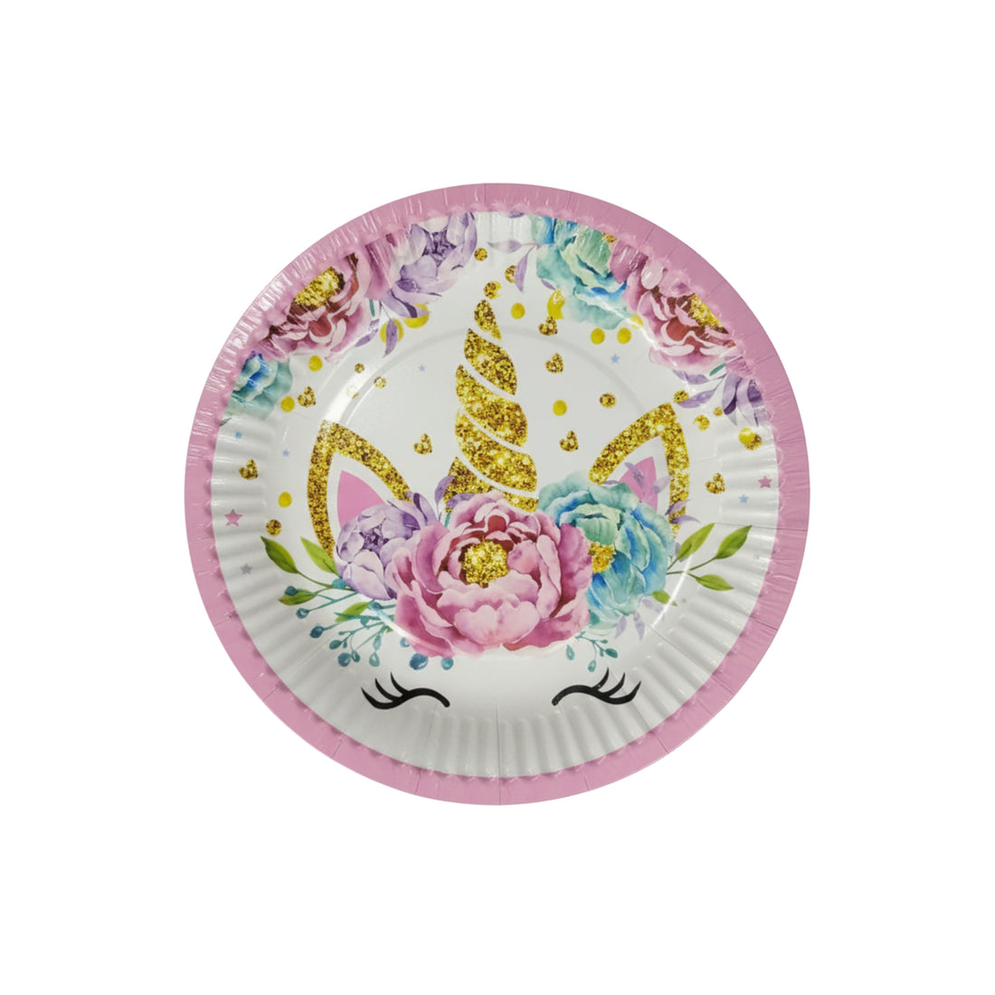 FANTASY UNICORN BIRTHDAY PARTY PAPER PLATES