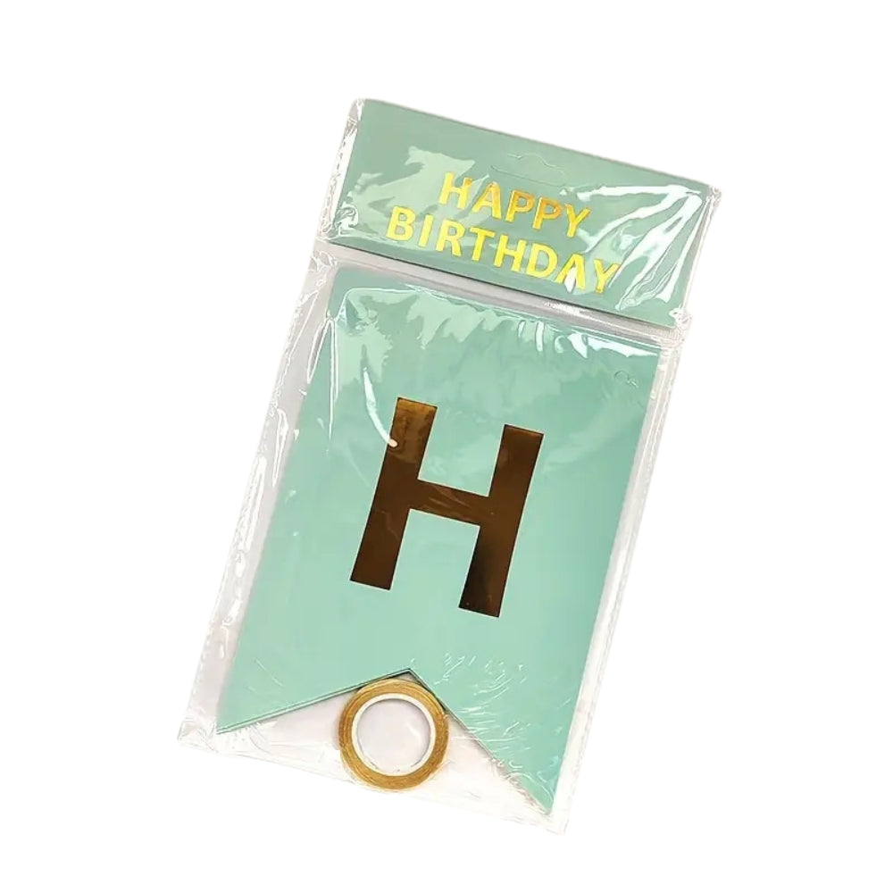 Happy Birthday Banner Foil Letter Bunting
