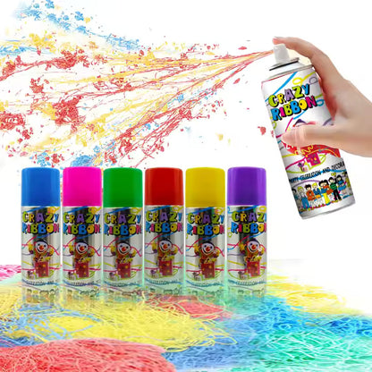 CRAZY RIBBON SPRAY FOR PARTIES