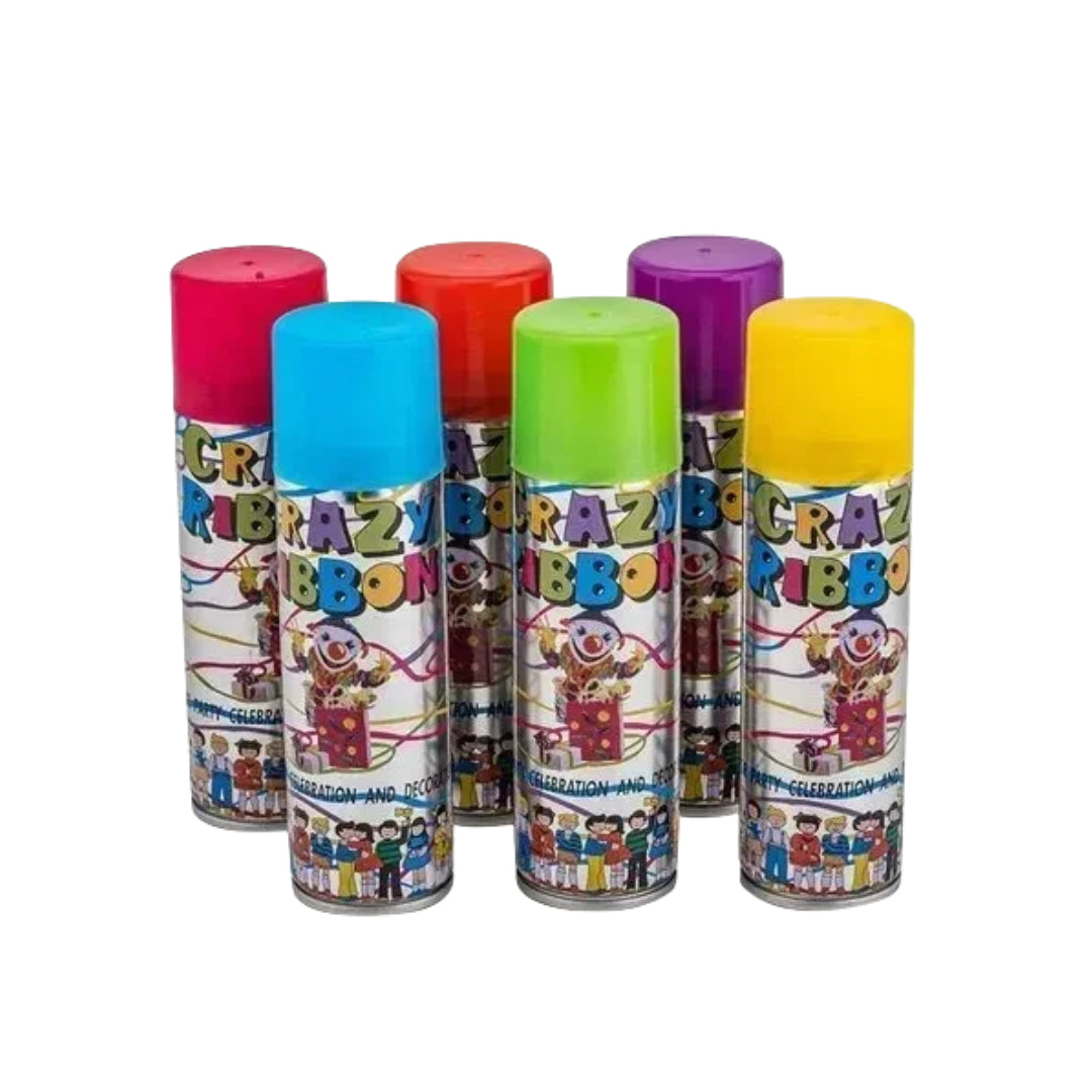 CRAZY RIBBON SPRAY FOR PARTIES