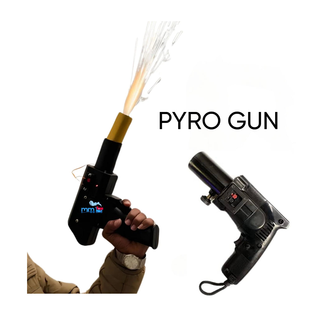 HANDHELD PYRO GUN (BATTERY OPERATED) AND COLD PYRO FOR CELEBRATION