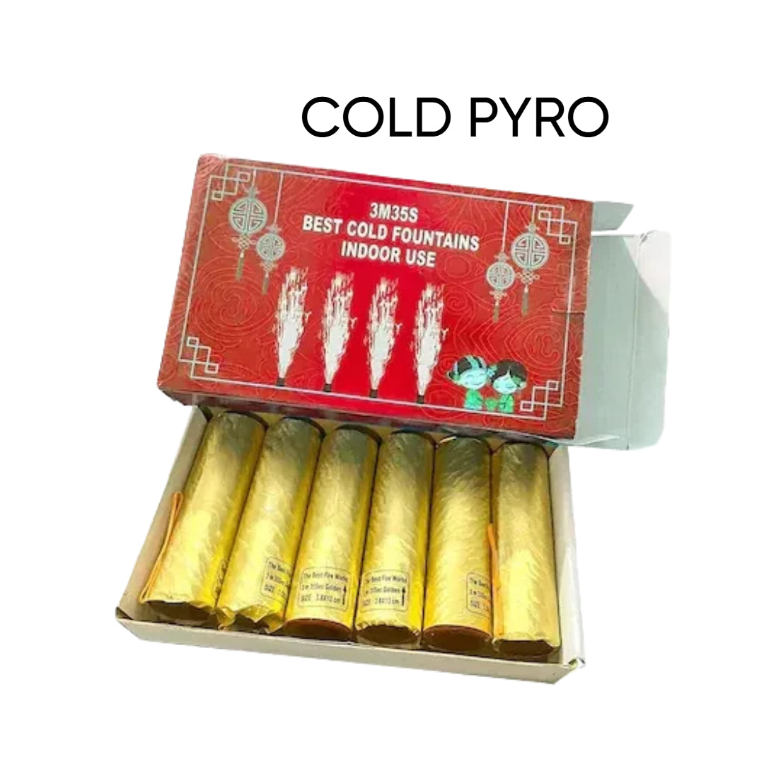 HANDHELD PYRO GUN (BATTERY OPERATED) AND COLD PYRO FOR CELEBRATION