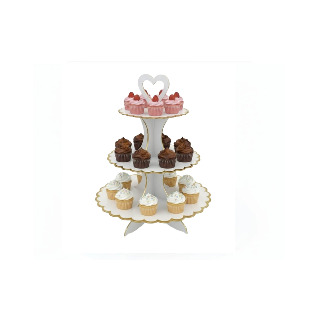 CUP CAKE STAND WHITE