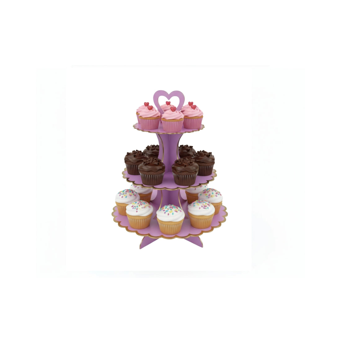 CUP CAKE STAND PINK