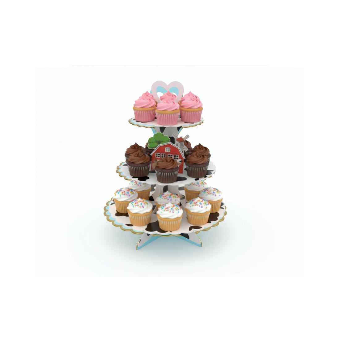 THEME CUP CAKE STAND FARM ANIMAL