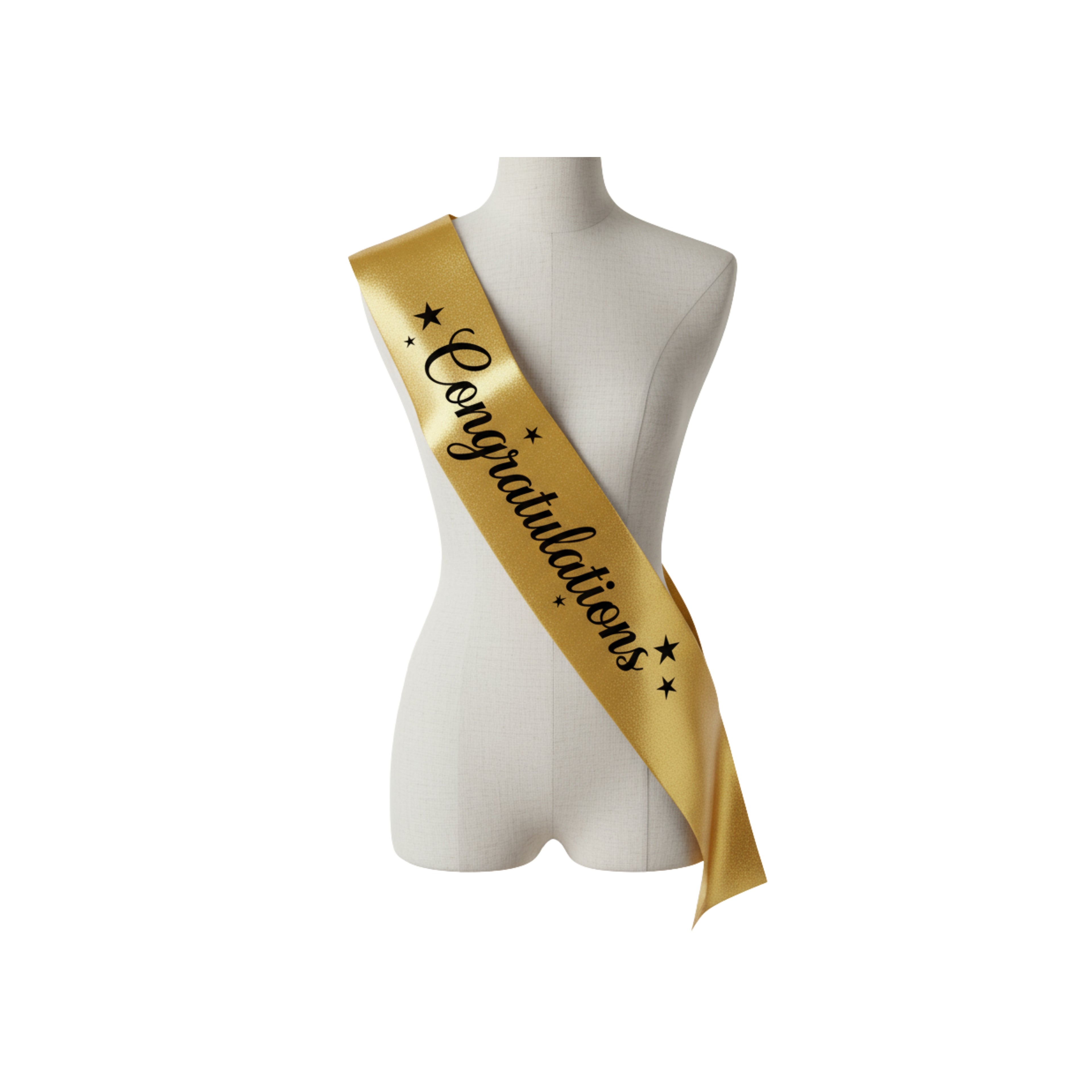 CONGRATULATIONS SASH GOLD