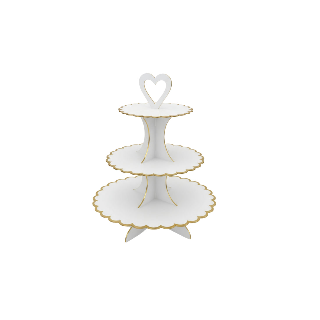 CUP CAKE STAND WHITE