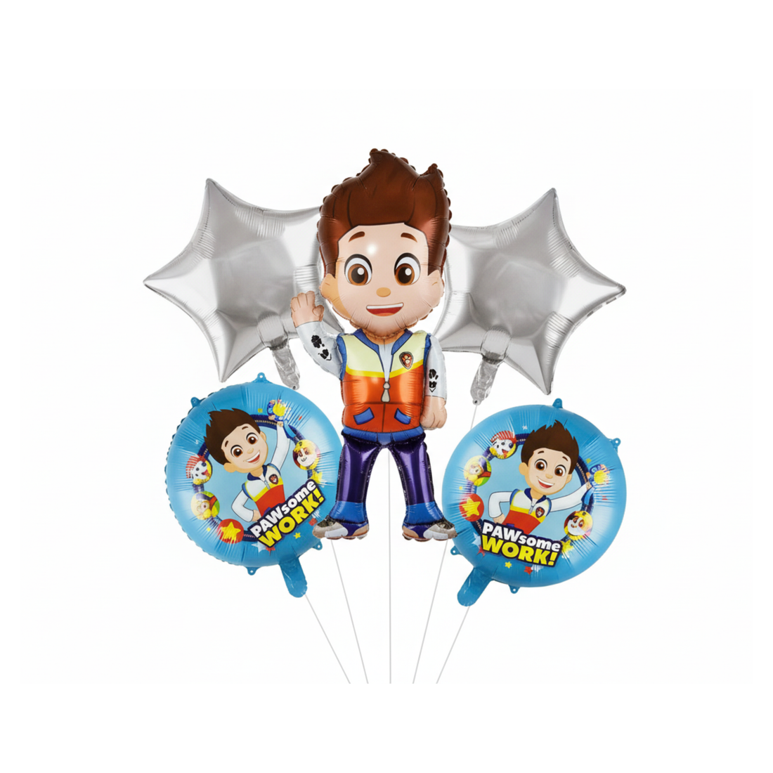 RYDER PAW PATROL 5PCS FOIL BALLOON SET