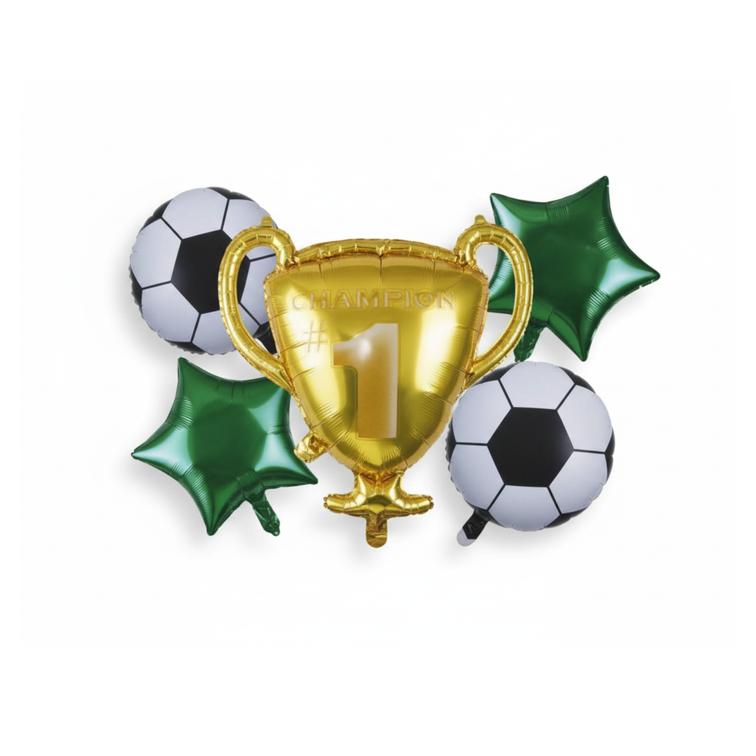FOOTBALL TROPHY 5 PCS FOIL BALLOON SET