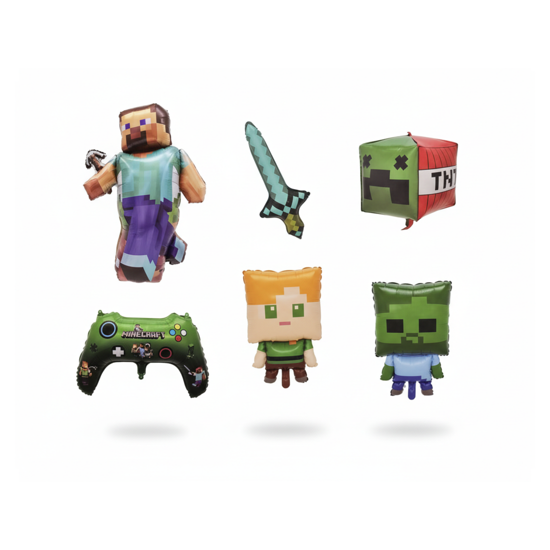 MINECRAFT 6 PCS FOIL BALLOON SET