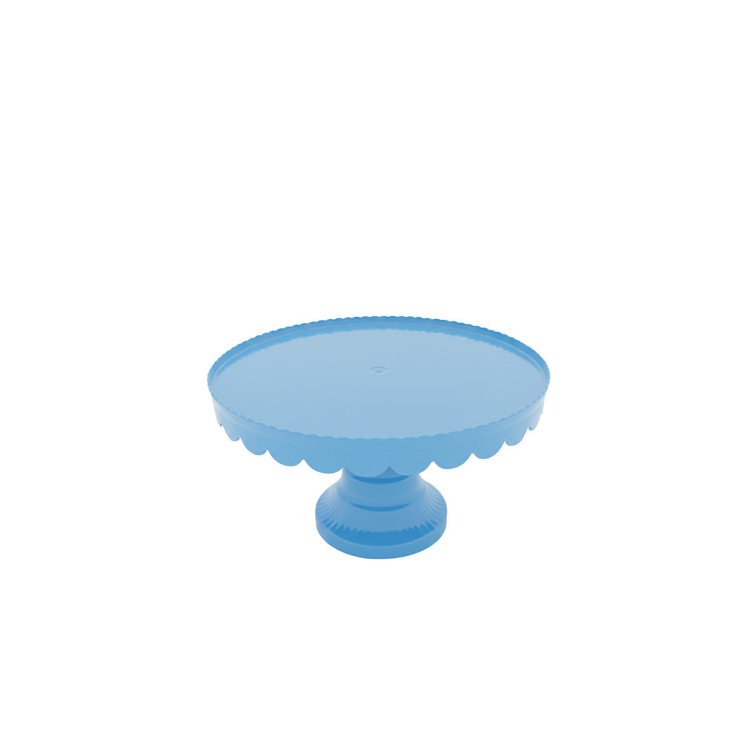 PLASTIC CAKE STAND 121n - BLUE