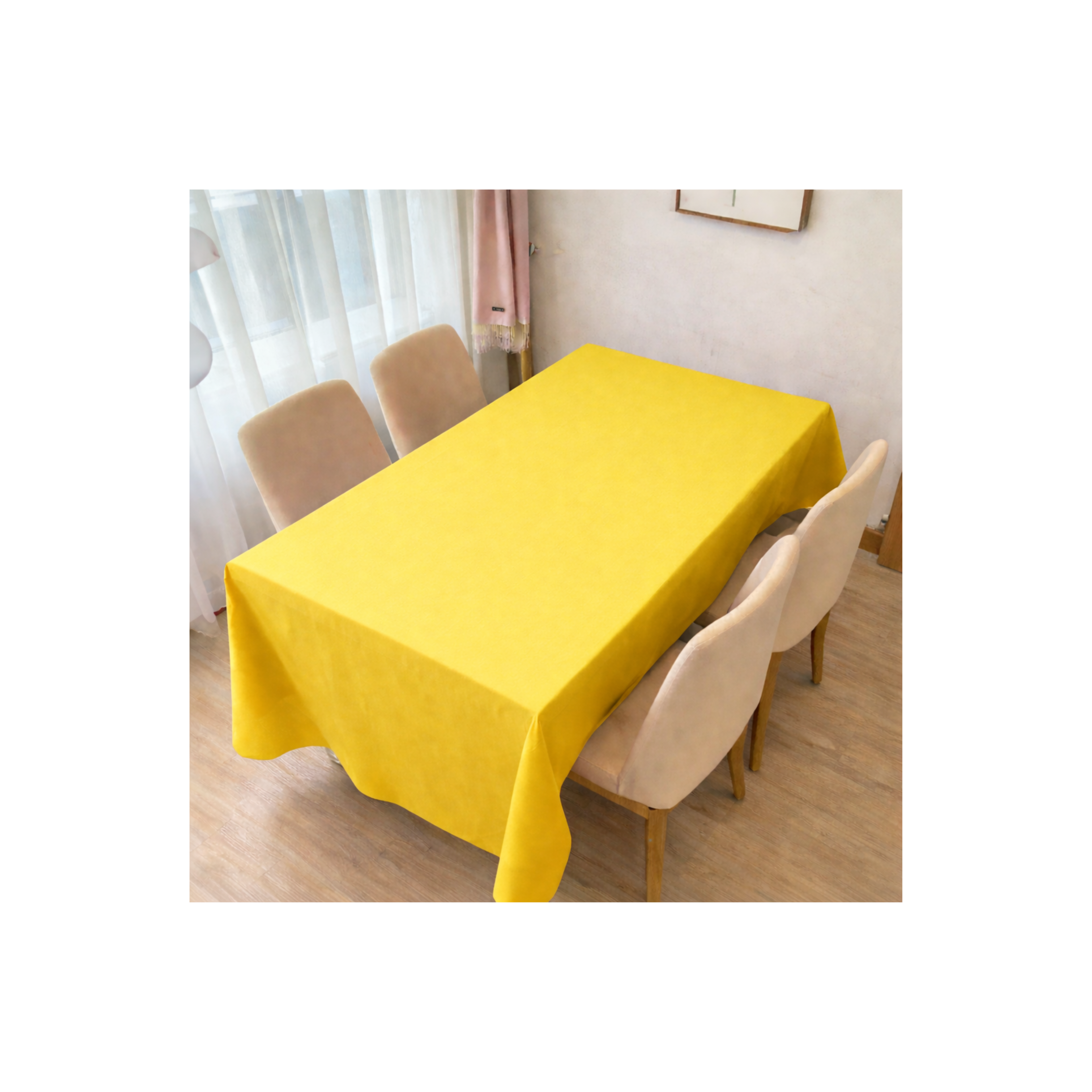 REUSABLE TABLE COVER - YELLOW