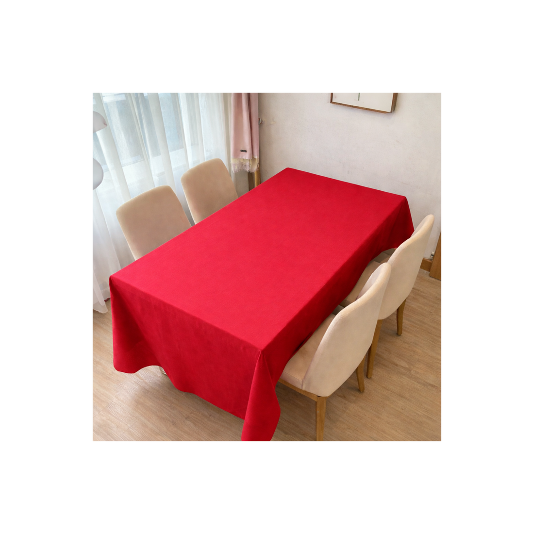 REUSABLE TABLE COVER - RED