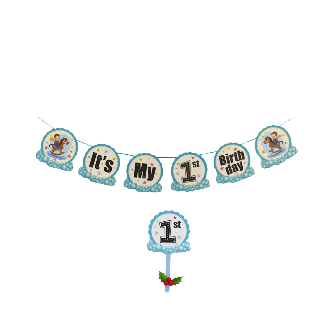 ITS MY 1ST BIRTHDAY BLUE