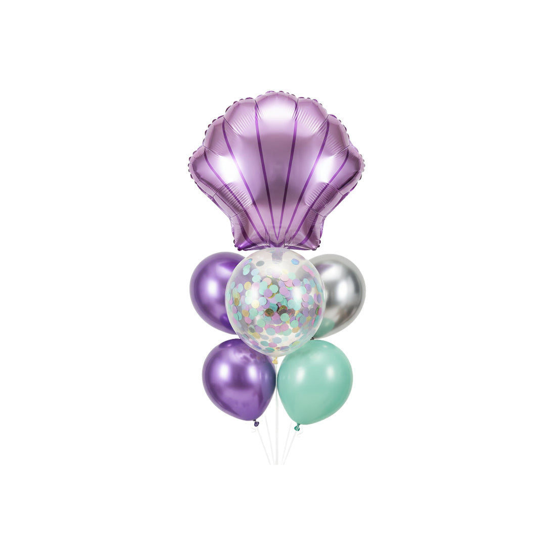 MERMAID SHELL BALLOON STAND BOUQUET