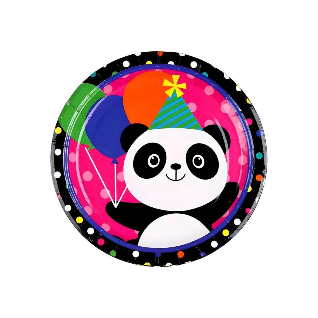 10PCS THEME PAPER PLATES-PANDA