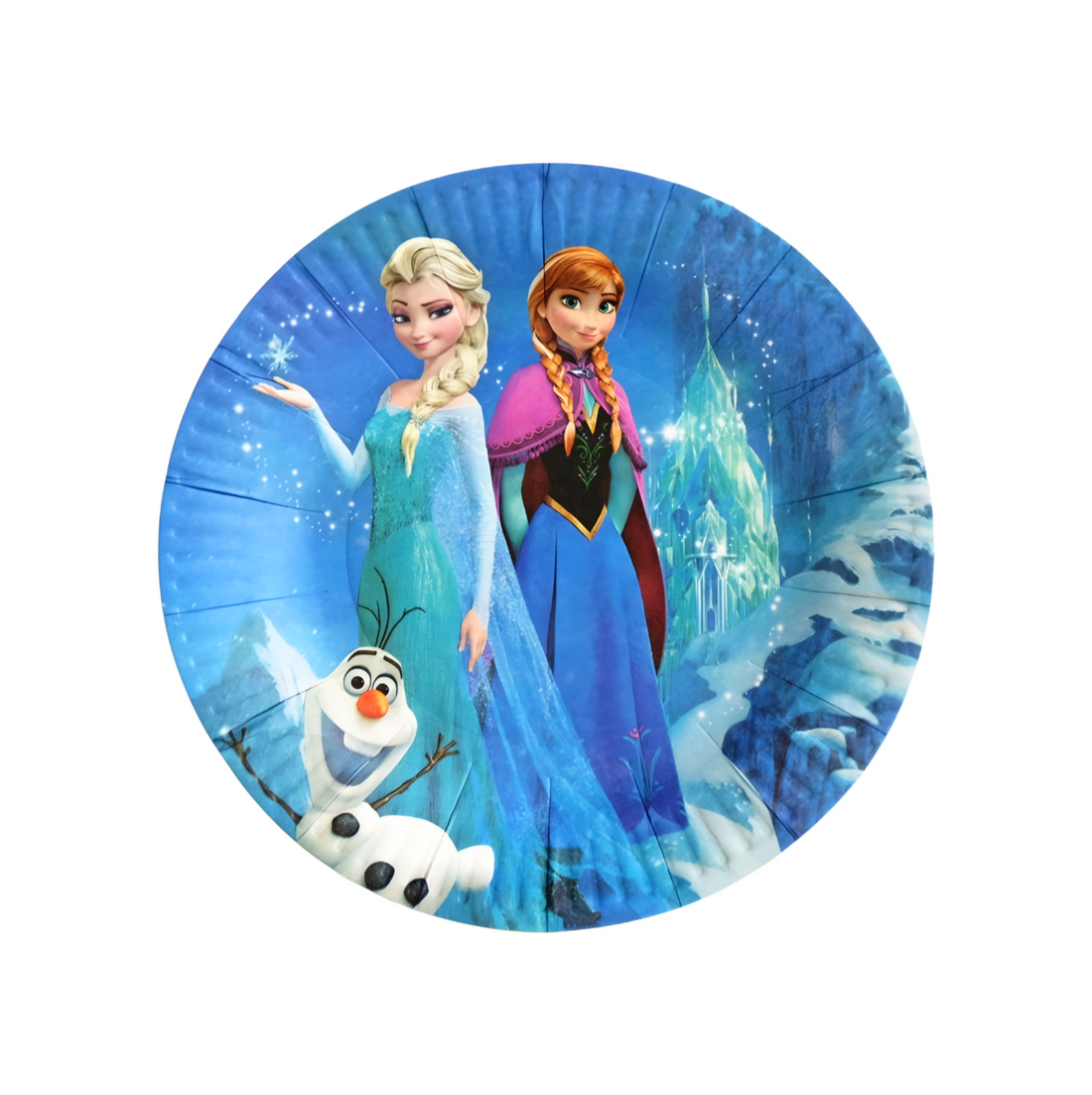 10 PCS THEME BIG PLATES-FROZEN
