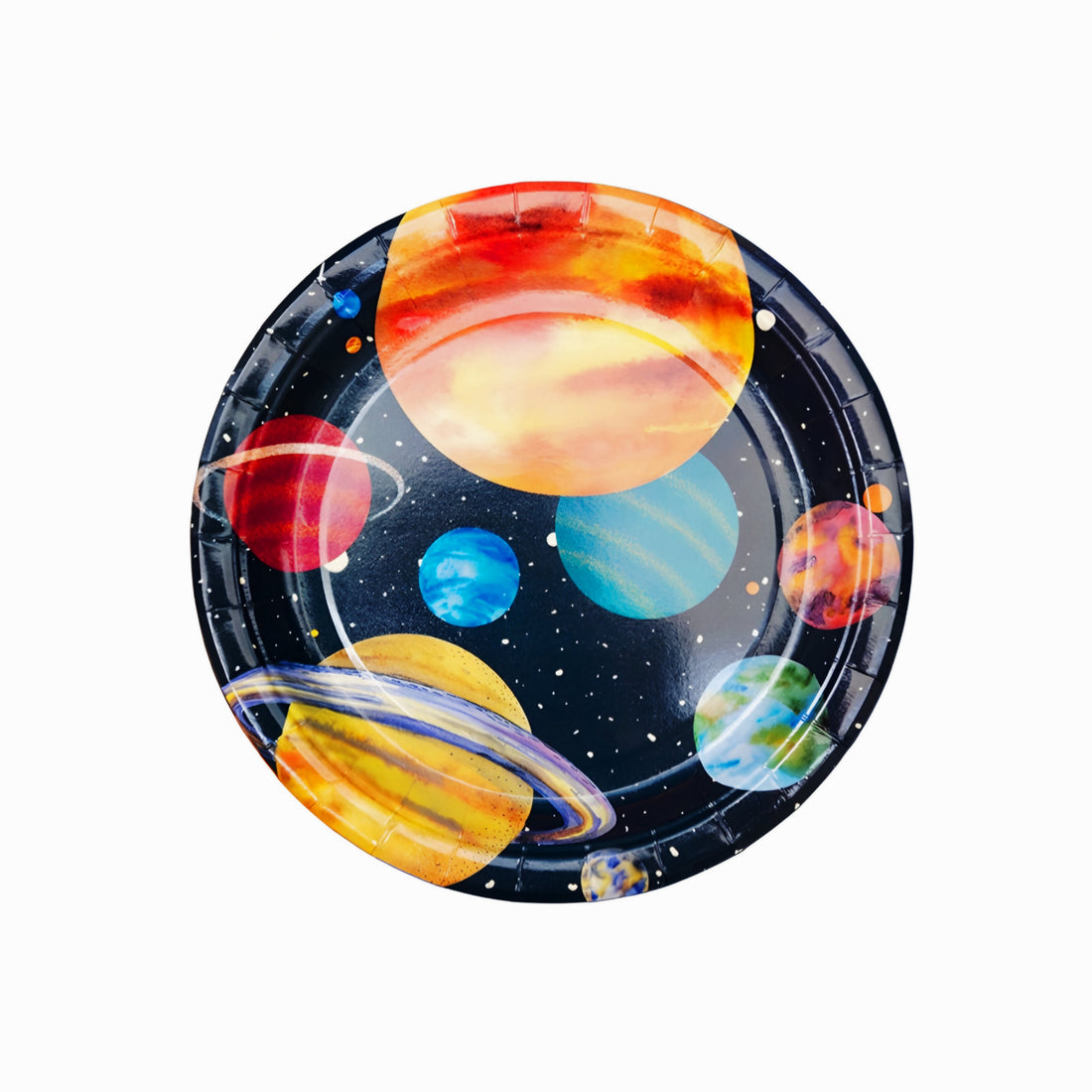 10PCS THEME PAPER PLATES-SPACE