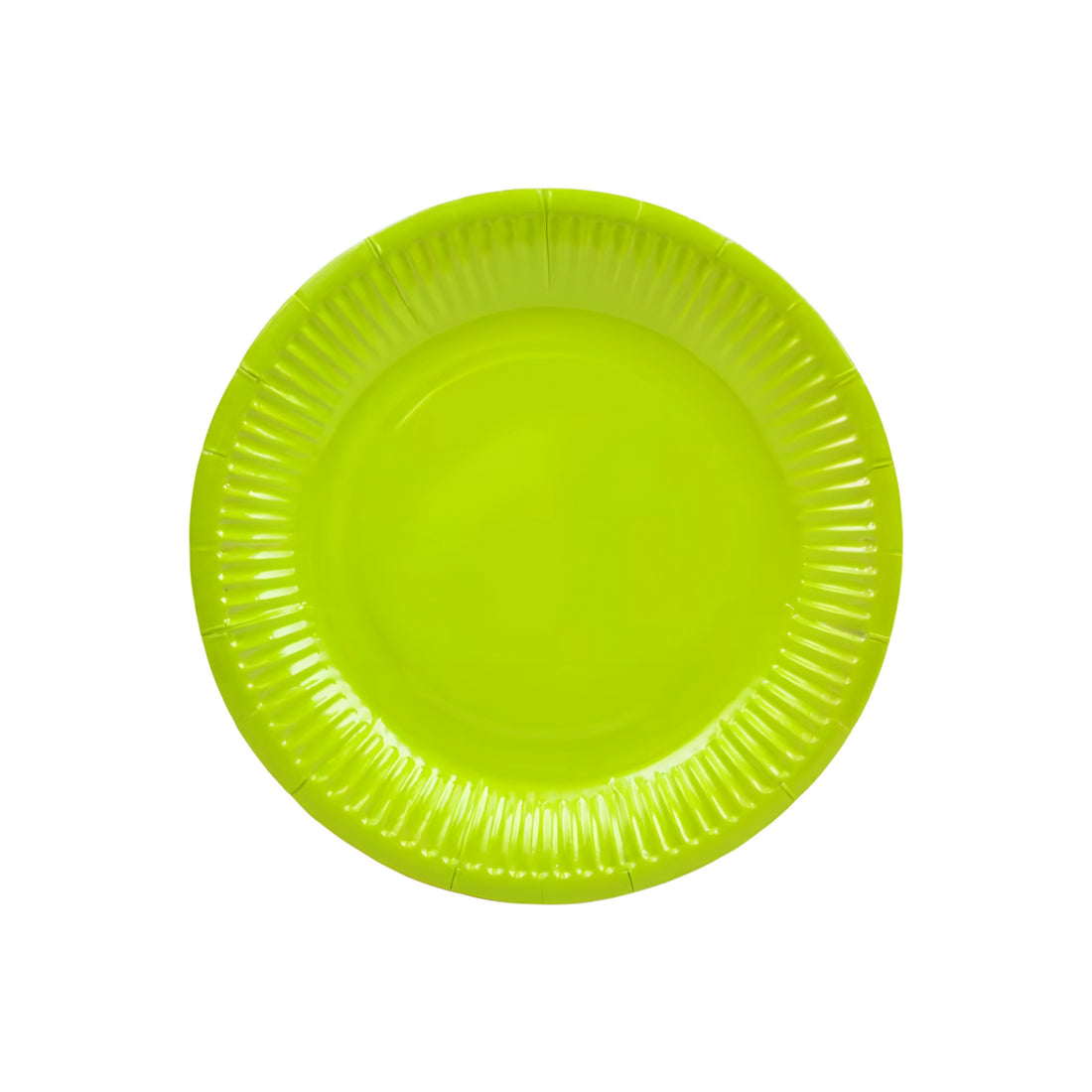 SOLID PARTY PLATE - GREEN (10 PCS)