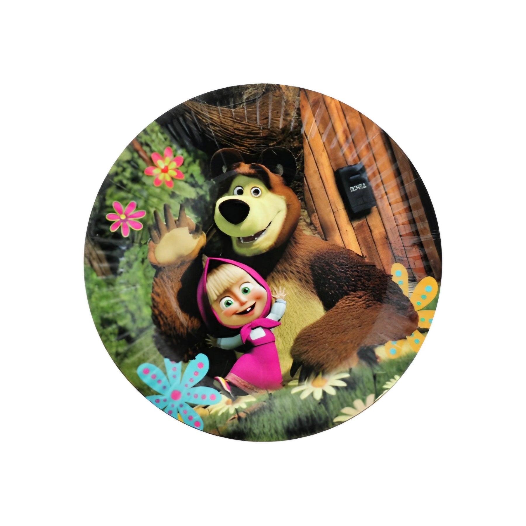 10 PCS THEME BIG PLATES- MASHA BEAR