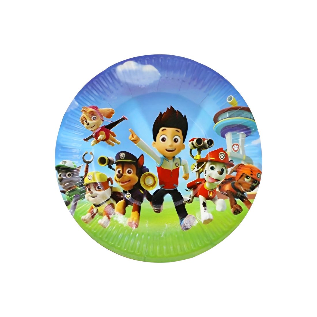 10 PCS THEME BIG PLATES-PAW PATROL