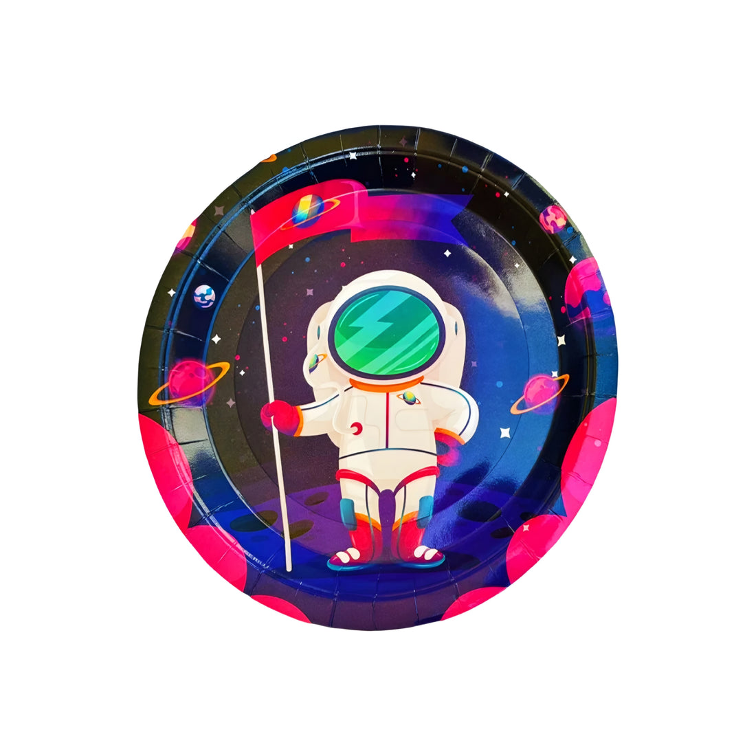 10 PCS THEME BIG PLATES-SPACE