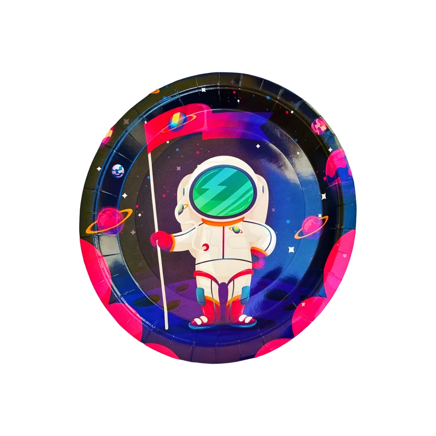 10 PCS THEME BIG PLATES-SPACE